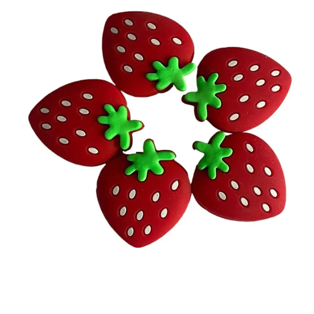 Strawberry Tennis Racket Shock Pad Buffer Silicone Tennis Racquet Shock Absorber Shock Absorption Anti-Vibration