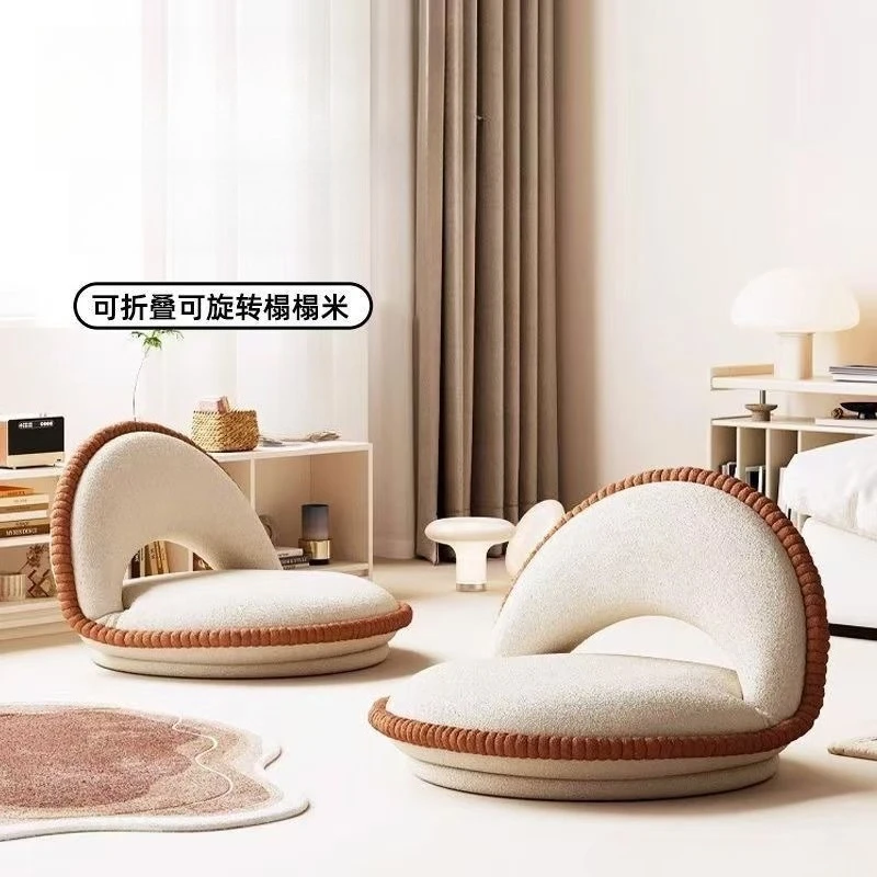 Lazy sofa tatami seat bay window back chair balcony seat cushion single folding chair