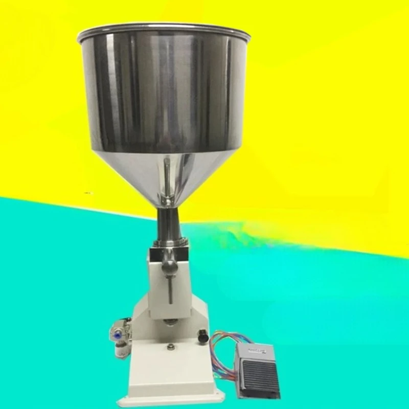 A02 Full Pneumatic Cream Beverage Paste Liquid Filling Machine Small  Quantitative High Precision Filling