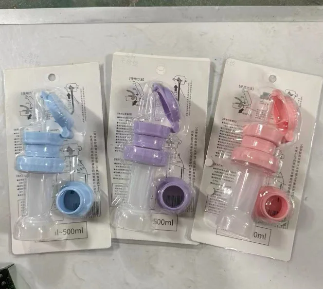 Three in One Large Caliber Mineral Water Straw Bottle Cap Portable Anti Choking Straw Conversion Head Water Drinking Artifact