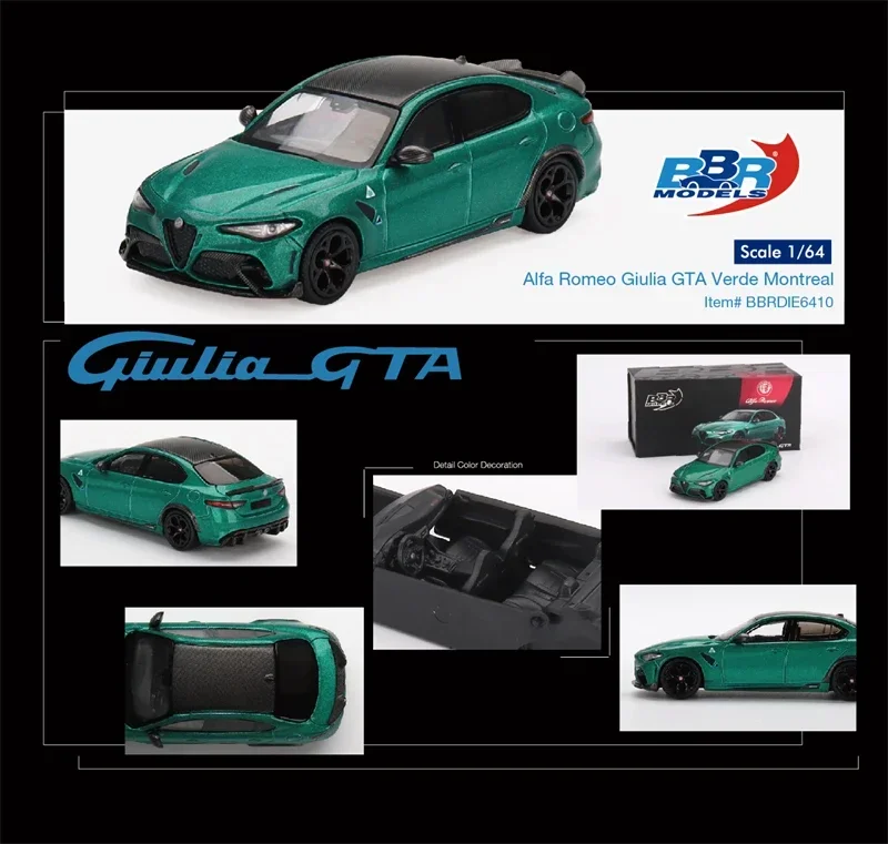 

BBR 1:64 Alfa Romeo Giulia Verde Montreal Diecast Model Car