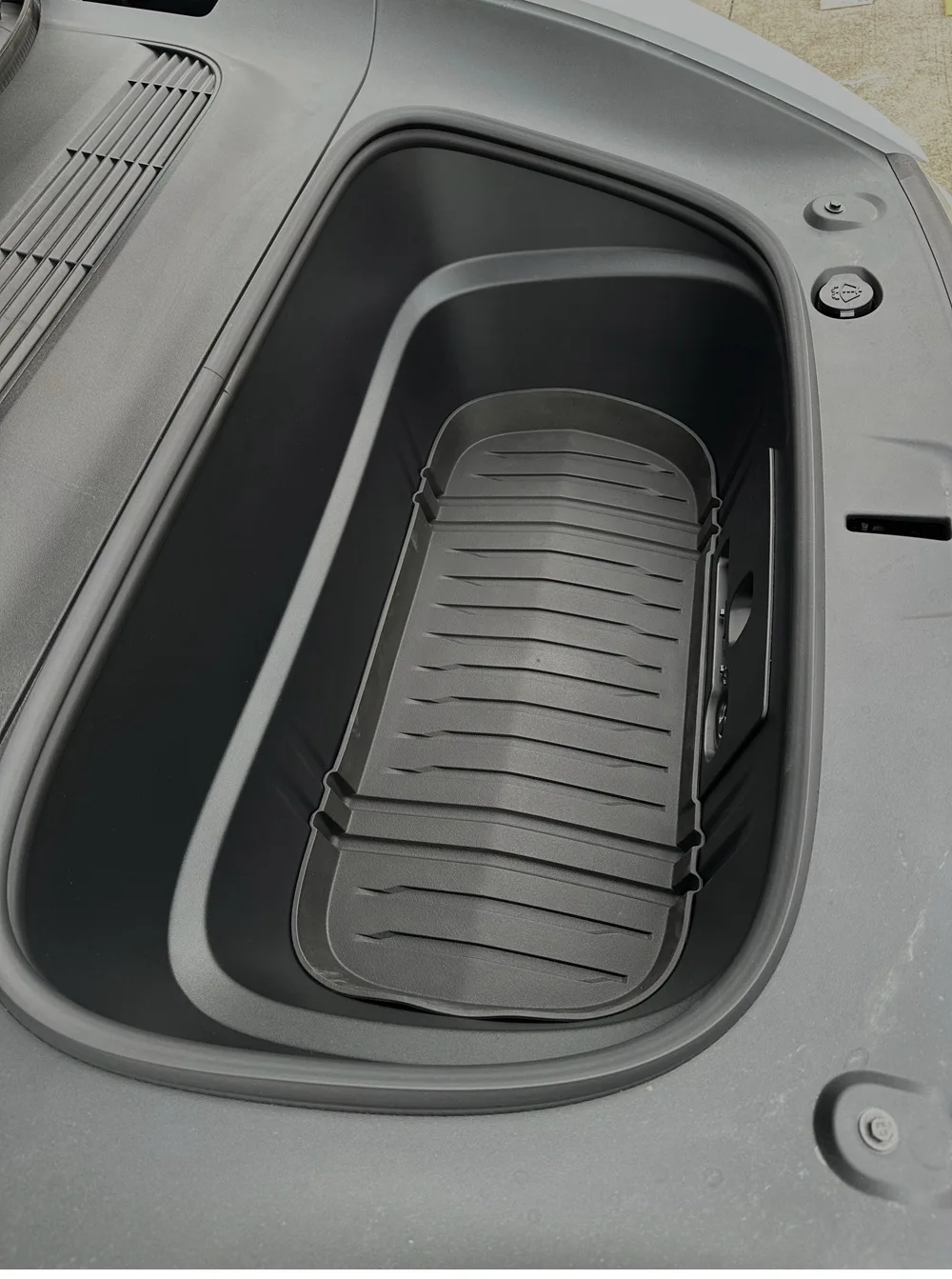 Für Tesla Model Y YL Juniper 2025 2026 Vordere Kofferraummatte Zwischenraum-Kombinationstrennwand Vorderer Ersatz-Organizer Trennwand – Detail 7