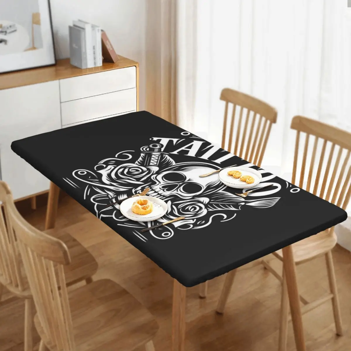 Custom Bib Tattoo Artist Tattooists Custom Rectangular Tablecloth Waterproof Table Cover for Dining Events Table Cloth