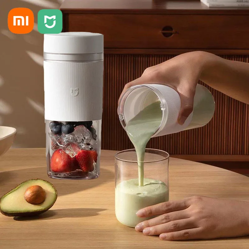 Xiaomi Mijia Portable Juice Cup 2 Wireless Ice Crusher Rechargeable Juice Machine Household Safely 40s Fast Long Battery Life