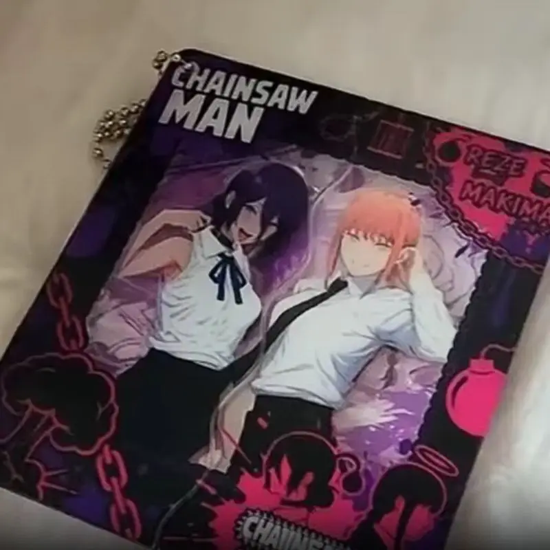NEU Anime Makima Reze Cosplay Magnetischer Acryl-Durchziehkartenanhänger Schlüsselanhänger Schlüsselring Lolita Geschenk – Detail 2