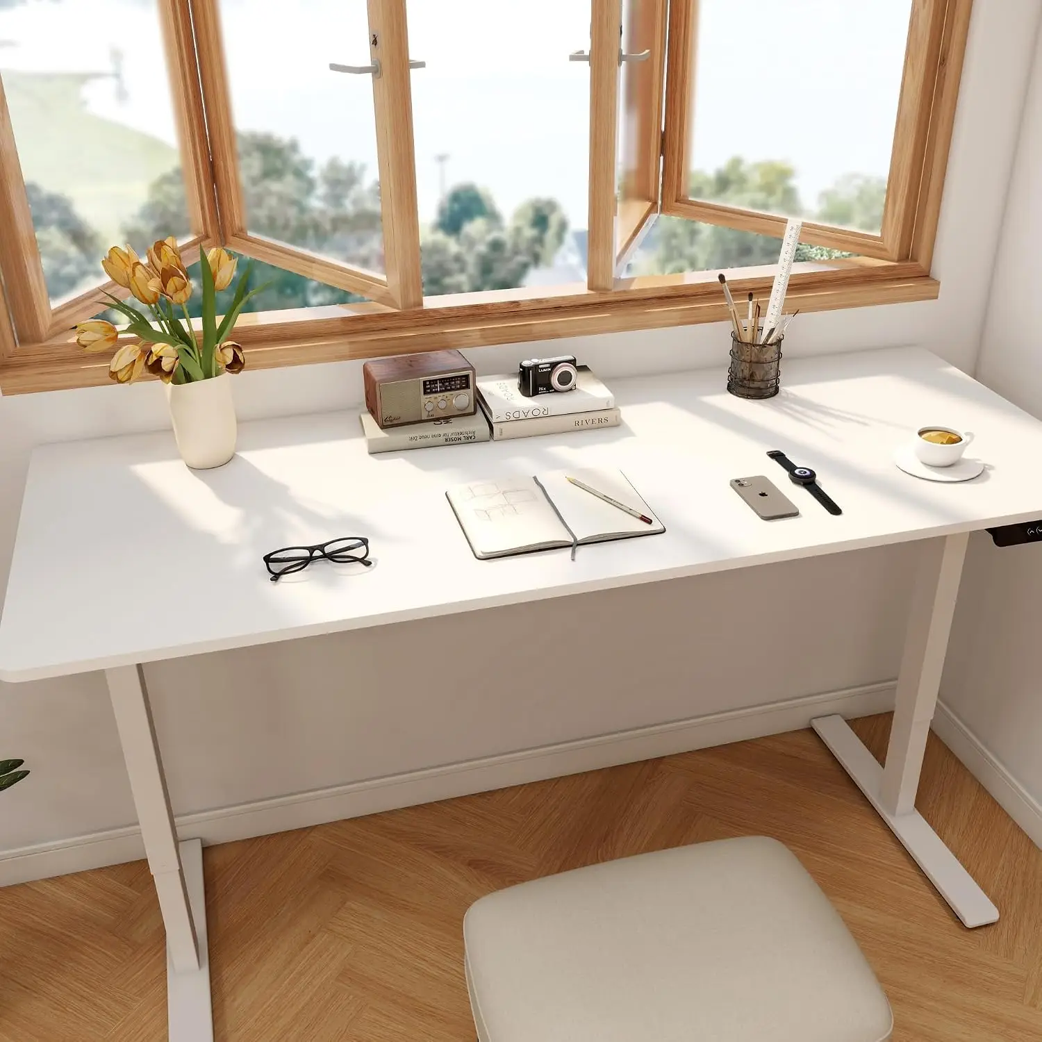 Large Dual Motor Electric Standing Desk 79