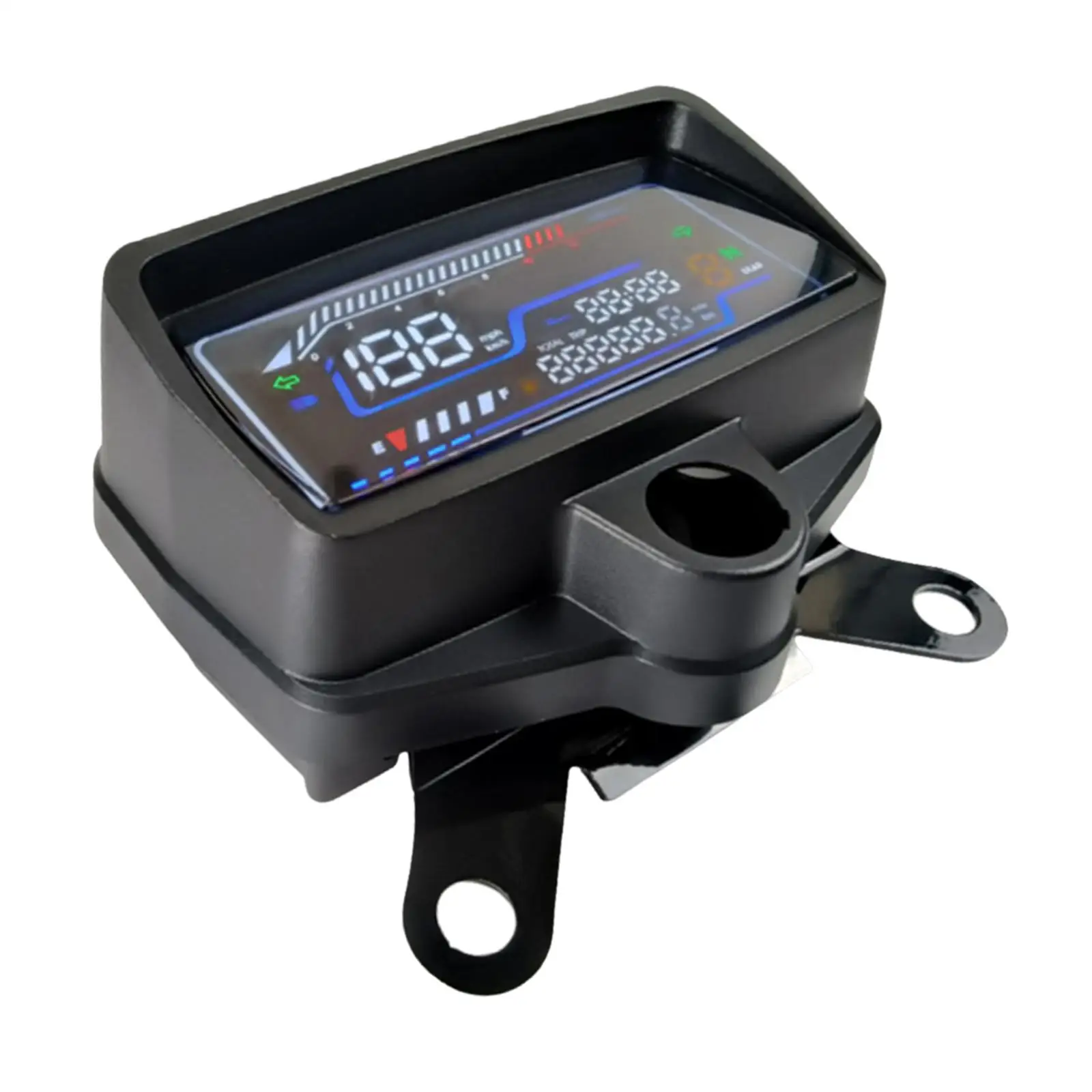 Multifunction Digital Motorcycle Speedometer Odometer Meter with Gear Display USB Interface for Motorbike Dashboard