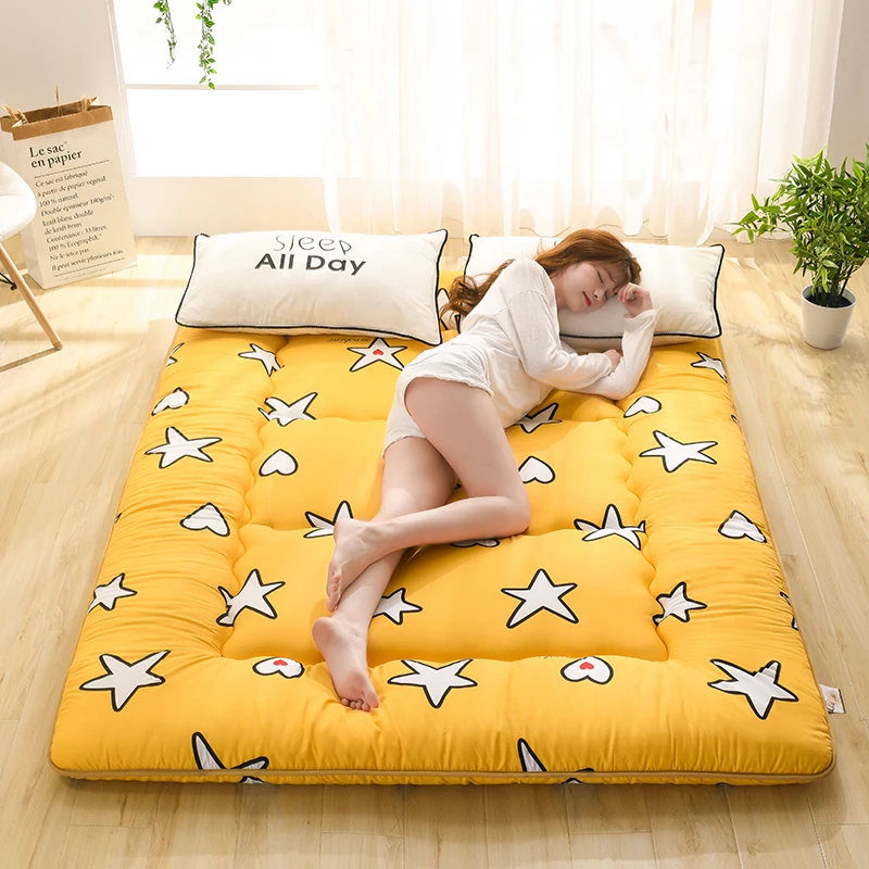 Fashion thickened tatami mattress floor mat soft cushion foldable lazy home sleeping pad home hotel bedroom floor artifact mats