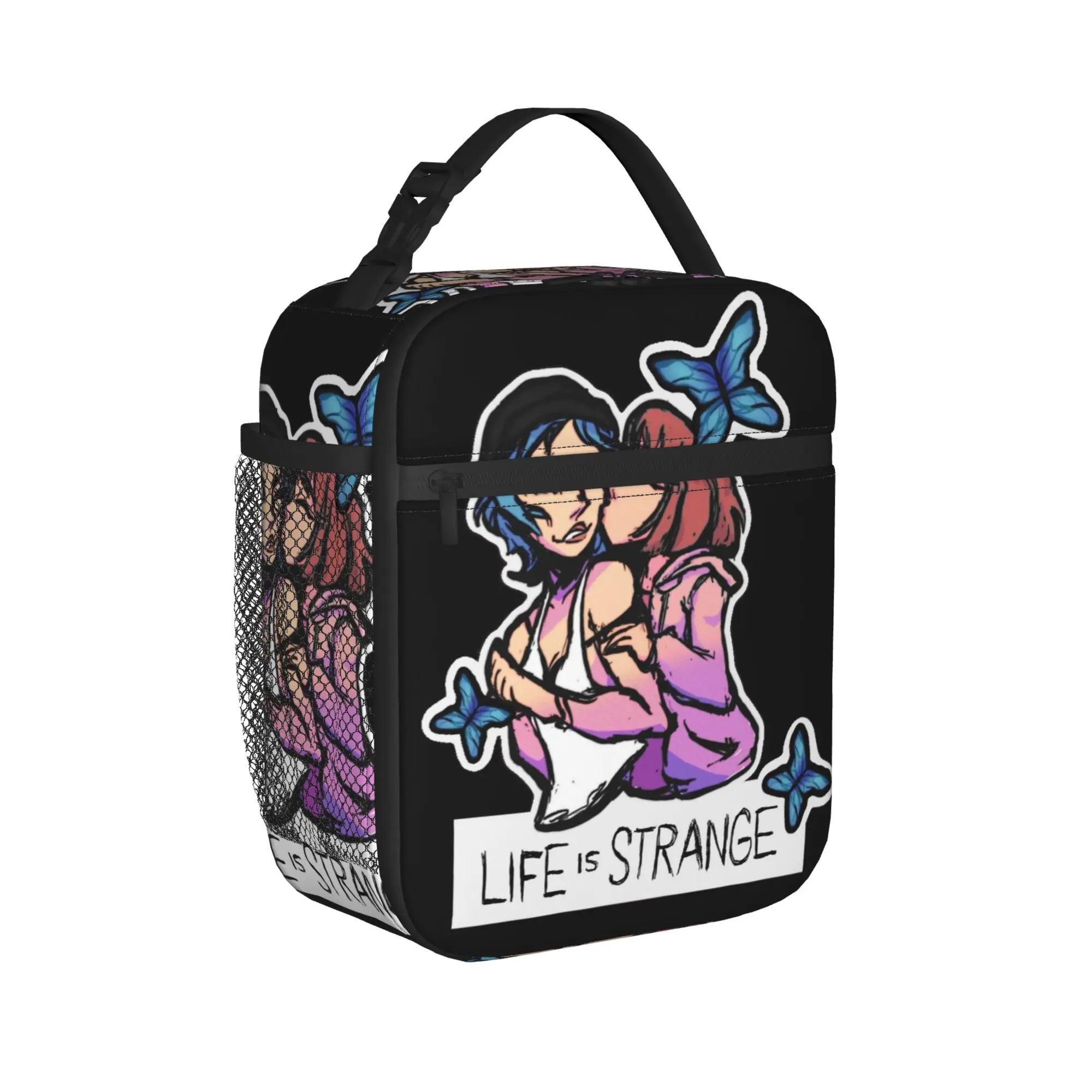 Life is strange max and Chloe Insulated Lunch Bags Thermal Bag ,Meal Container  High Capacity Tote Lunch Box Girl Boy Office