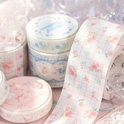 Korean Small Fresh Flowers Decorative Tape Flash Film Washi Tape Handbook Material Sticker Stationary Supplies