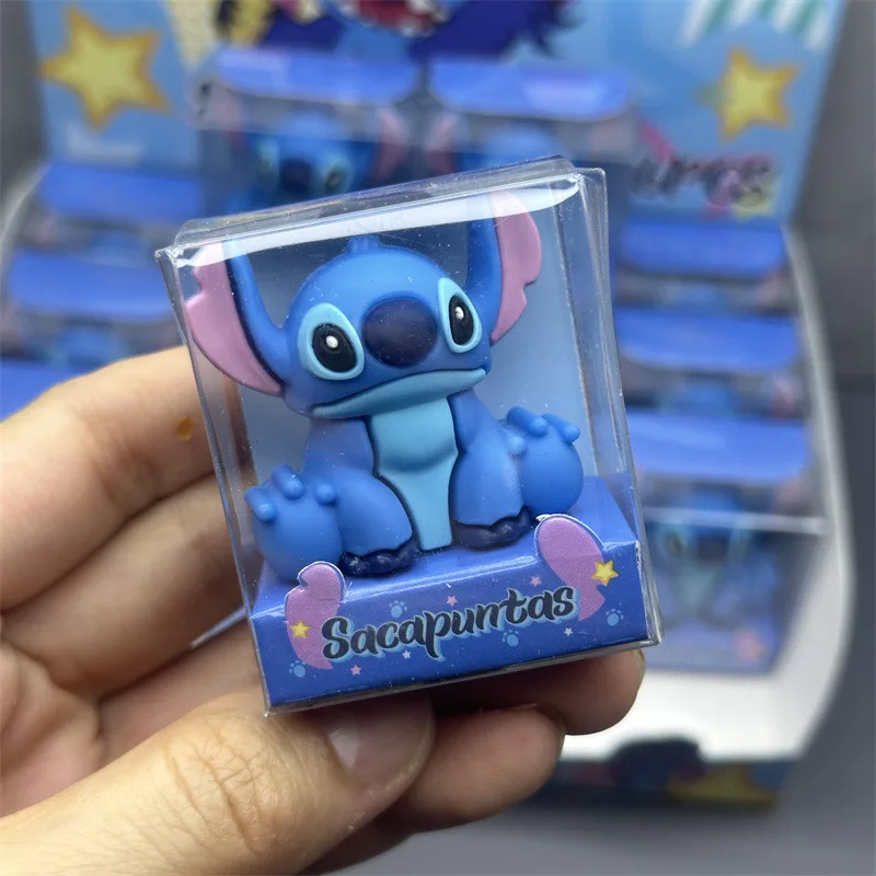 Anime Silicone Stitch Shape Pencil Sharpeners Cute Stitch Pencil-Sharpener Children's Stationery Students Back to School Gift