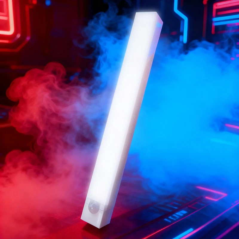 

1-3 шт. набор светодиодных барных светильников, USB перезаряжаемый датчик движения, светильник для шкафа, 30 см, ночник, портативный светильник для кухни, белый/Wram Light