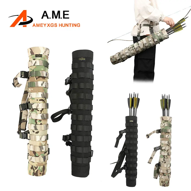 

1 шт., колчан для стрел, 1050D, водонепроницаемая нейлоновая сумка для стрел, держатель для стрел на плечо и спине для изогнутого блочного лука, охоты, стрельбы из лука