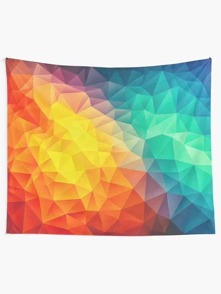 Abstract Multi Color Cubizm Painting Tapestry Custom On The Wall Room Decor Tapestry