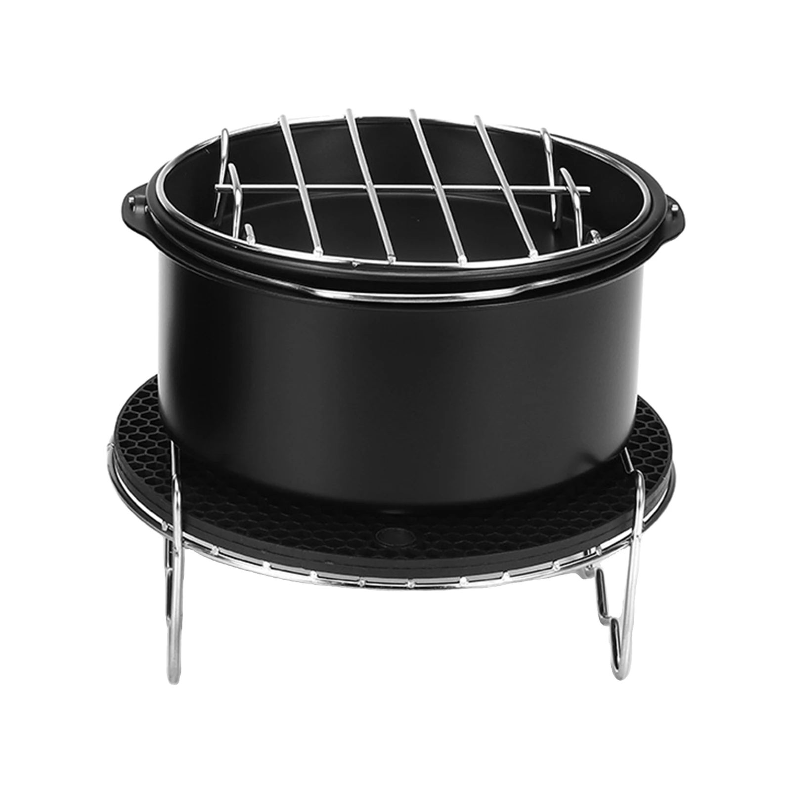 6Inches fryer Accessories Tray,Grill,Toast Rack, Rack,Insulation Pad,3.2QT-5.8 Kitchen Parts