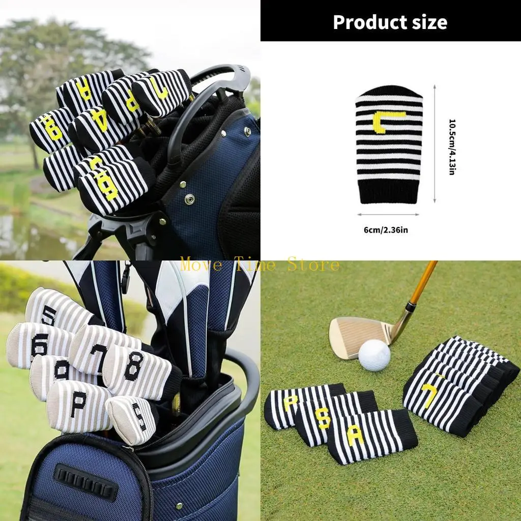 92ME Knitted Golfing Putter Headcover Mallet Putter Head Cover Golfing Accessories