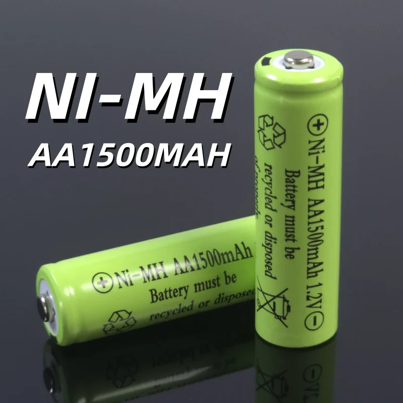 Batería Recargable Ni-MH 1500mAh AA 1.2V |   Protección contra sobrecarga de más de 500 ciclos