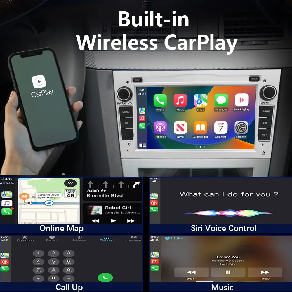 CHSTEK Touchscreen Car Stereo For Opel Vectra Antara Vauxhall Astra Vivaro Meriva Combo Corsa Signum GPS CarPlay Android Auto 4G