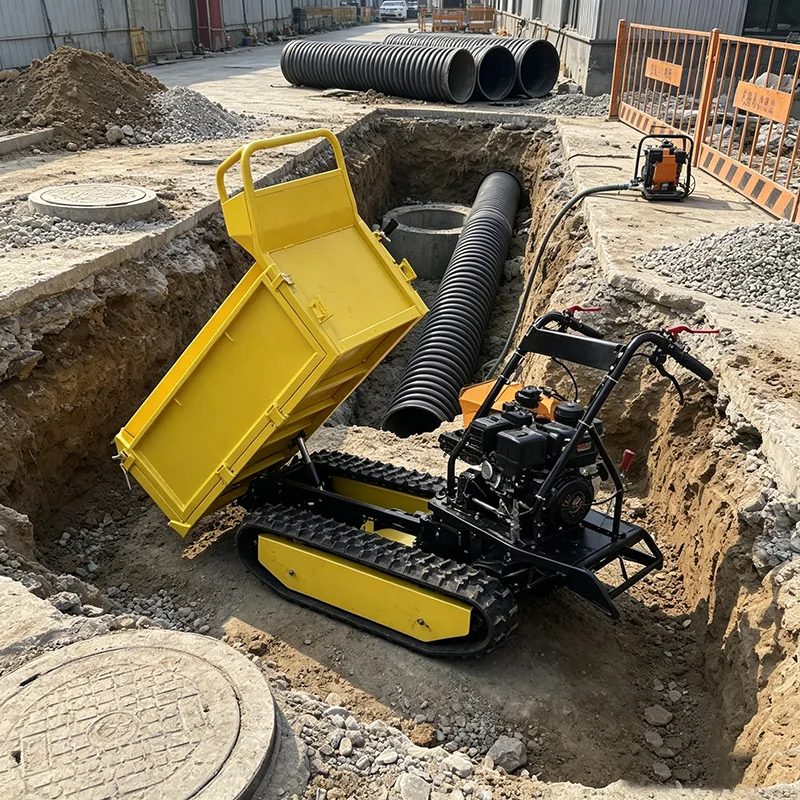 2Ton Crawler Dumper Diesel Powered Tracked Dump Truck for Rough Terrain