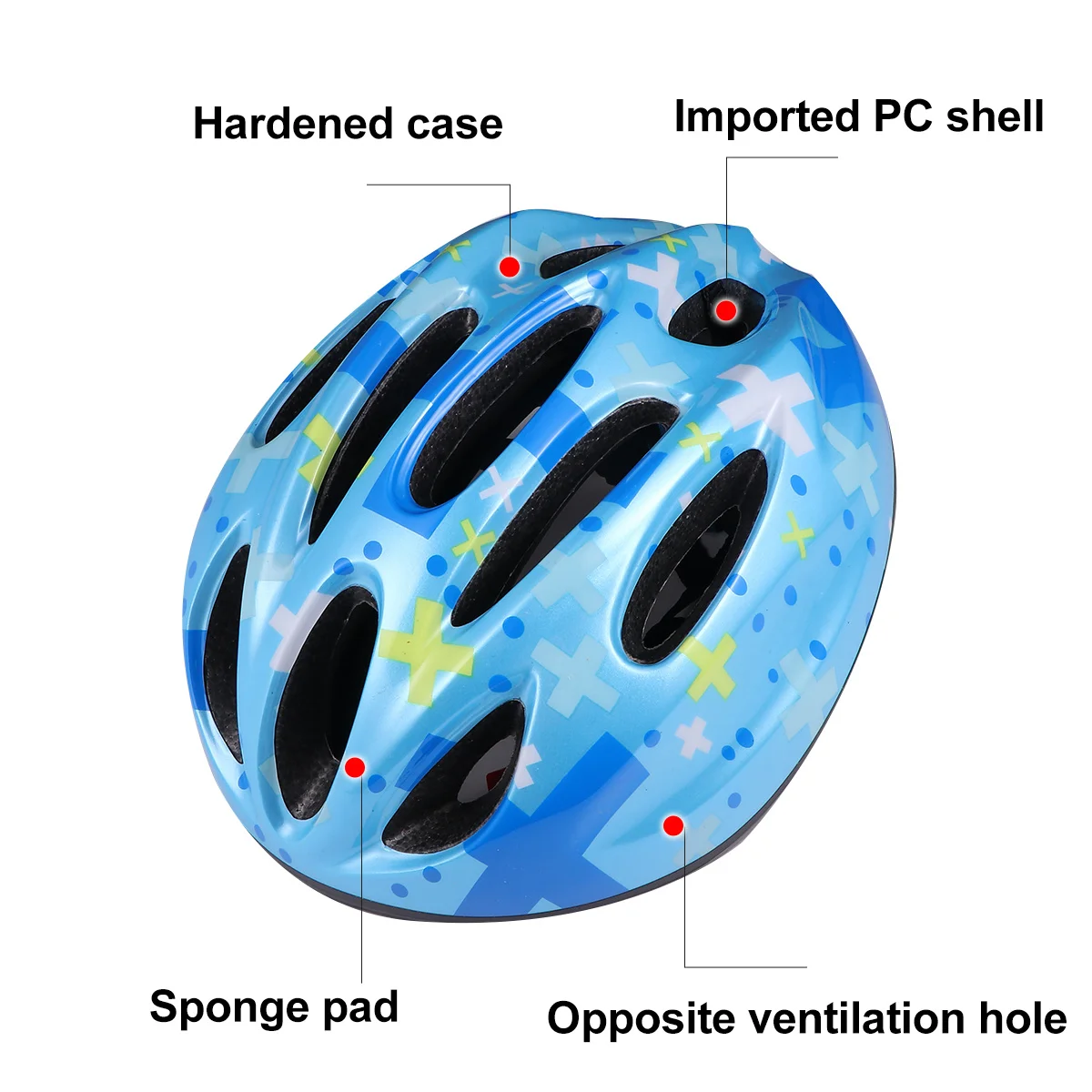 

1Pcs Safety Blue Design Premium Protection for Skating Riding Multi-Sport Use Ideal Gift for Childrens Day