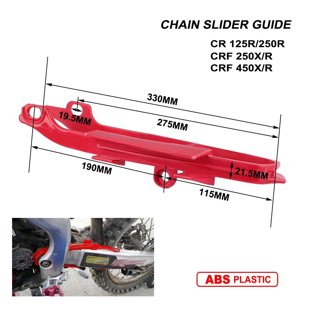 For HONDA CR125R CR250R CRF250R CRF250X CRF450R CRF450X Motorcycle Chain Slider Guide Protection Device Motorcycles Parts