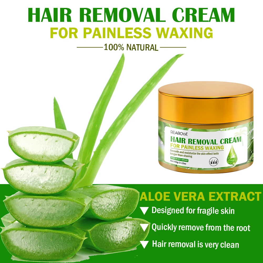 Aloe Vera Hair Removal Cream Cleanses Without Damaging Skin It Provides Gentle Care Continuous Hydration Long-lasting Hydration