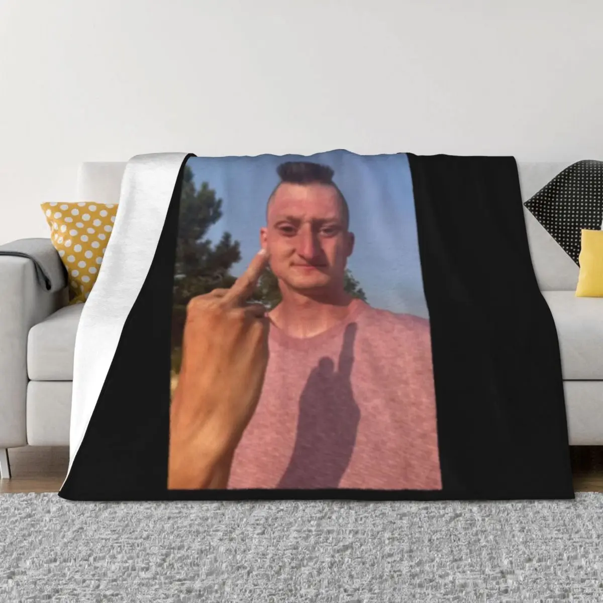 

Daniel Larson Angry Throw Blanket Nap Moving warm for winter Summer Beddings Blankets