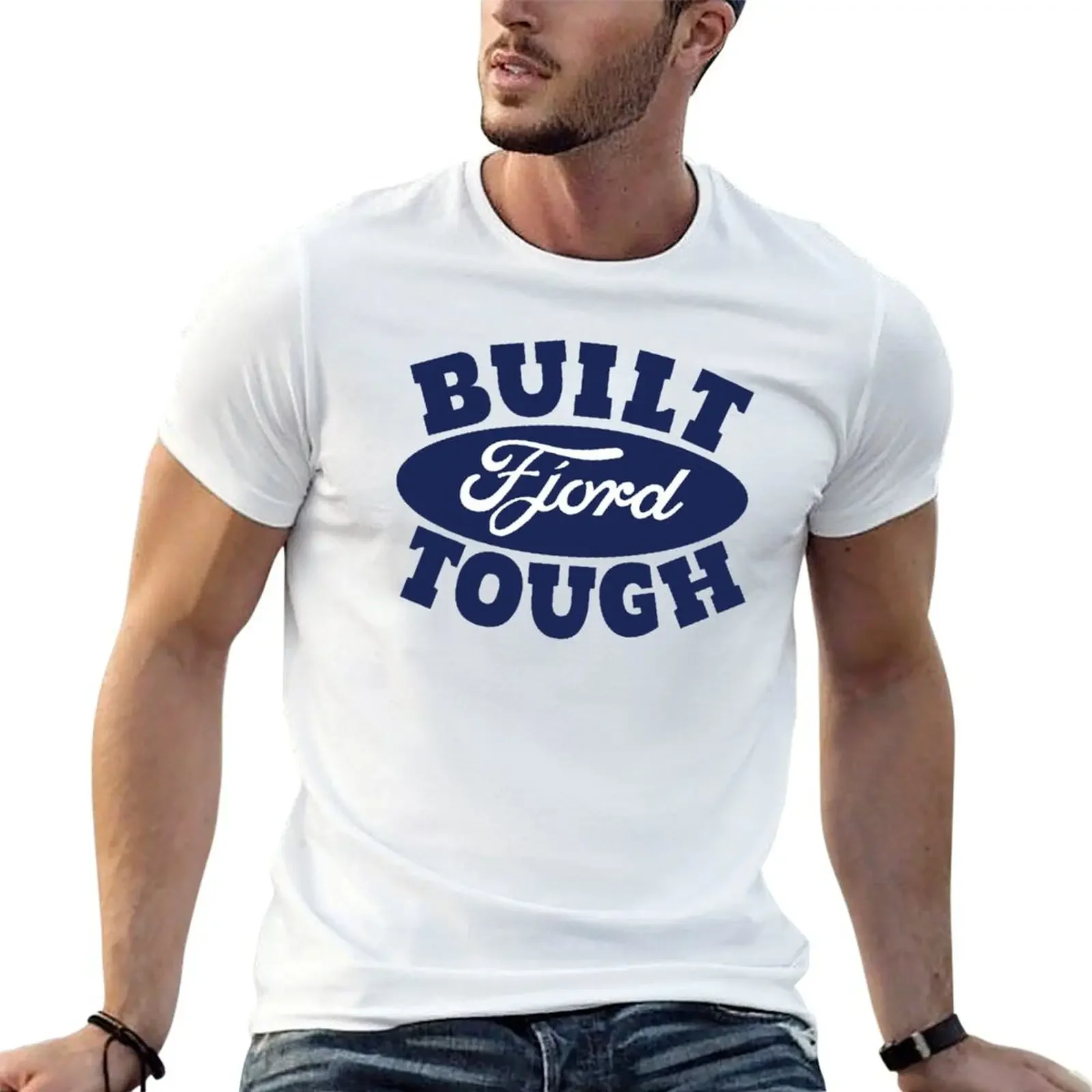 Built Fjord Tough T-Shirt cotton man t-shirts animal prinfor boys workout shirts for men