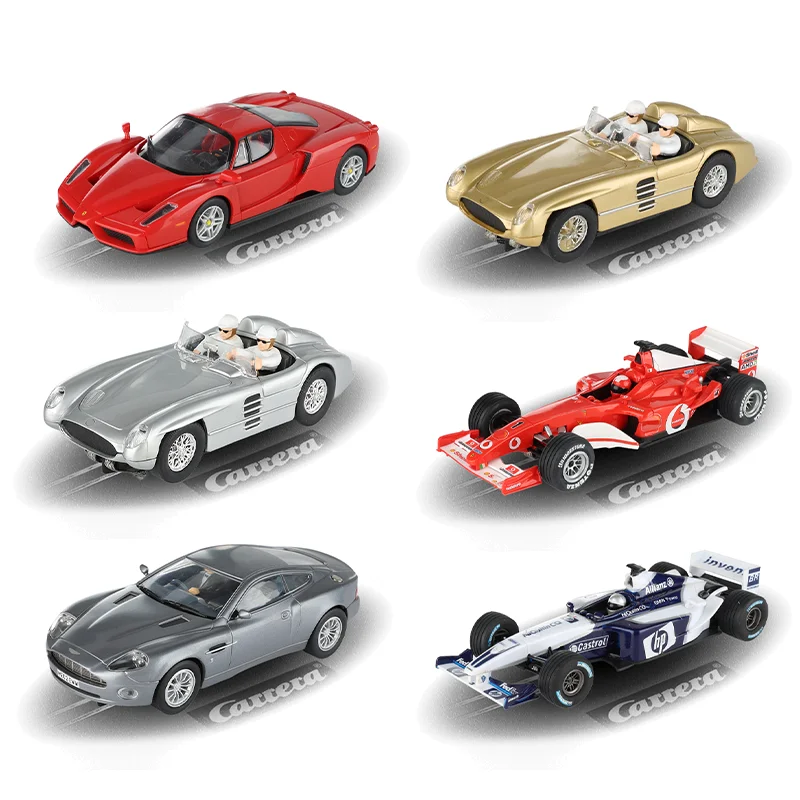 Slot Cars Carrera  Evolution 1 32 1/32 132 Enzo 300 SLR Silvery Gold Martin DB9 Williams FW26 F2004 NO 1 Toy Car