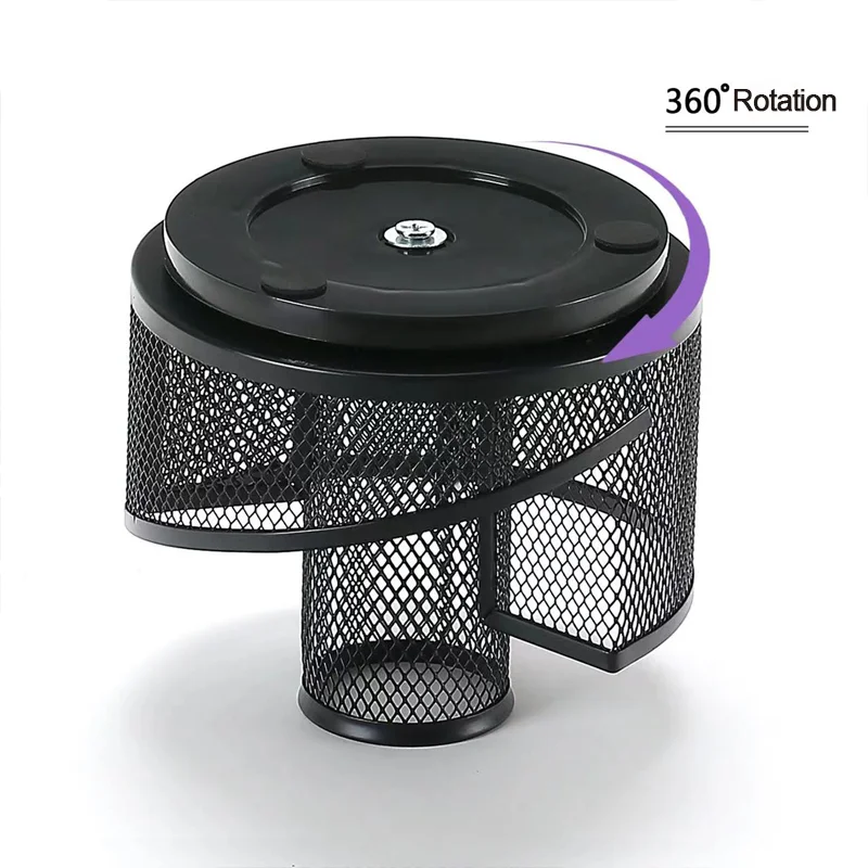 1Pc Roterende Penhouder Desktop Multifunctionele Opbergdoos Metalen Mesh360-degree Gratis Rotatie Penhouder Kantoorbenodigdheden