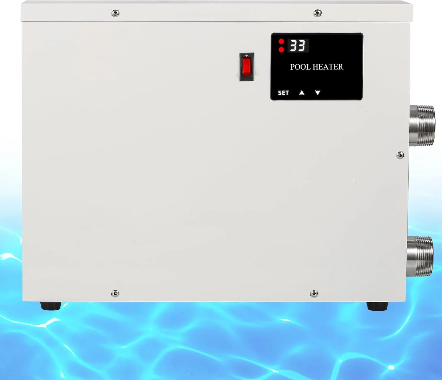 

11KW 220V Hot Tub Water Thermostat with Touchscreeen for Above Ground Inground Pool Electric Pool Heater Swimming Heat Pump
