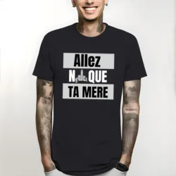 T-Shirt shirts graphic tees summer clothes aesthetic clothes mens graphic t-shirts big and tall Allez n**** ta mère - LACRIM 93