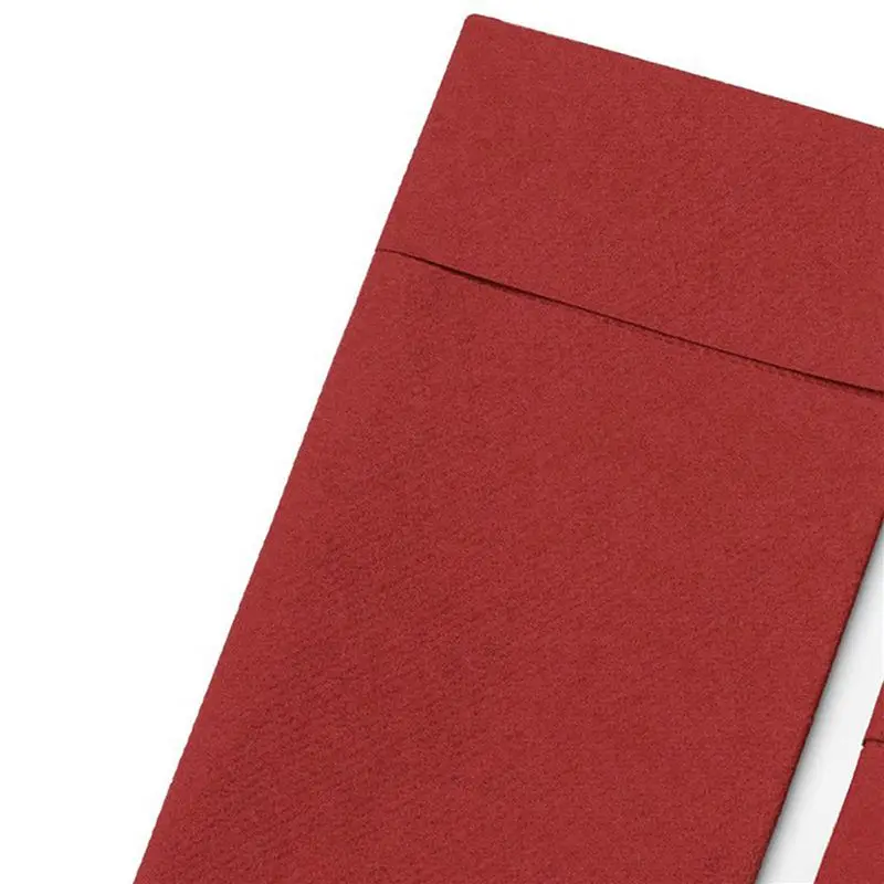 A84X-100PCS Disposable Dinner Napkins With Built-In Flatware Pocket,Prefolded Cloth Like Paper Napkins For Wedding Party Red
