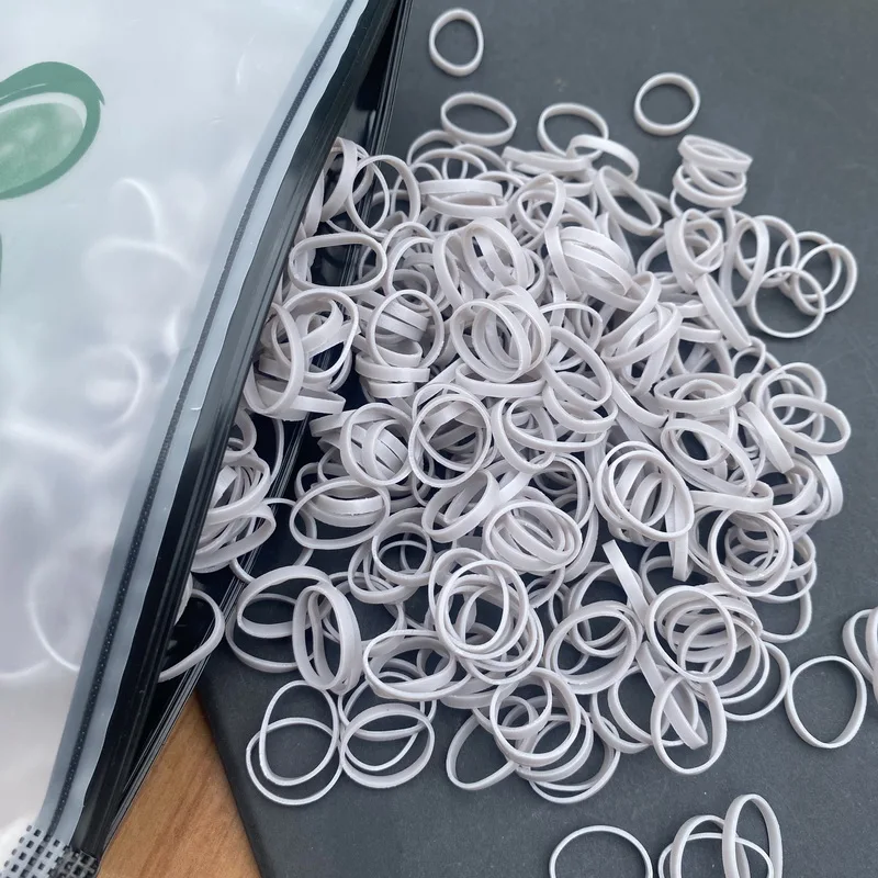 1000 Stück dicke Einweg gummibänder Baby haargummi mädchen Pferdes chwanz Kinder haar elastische breite Haar gummis für Kinder haarschmuck mädchen – Detail 13