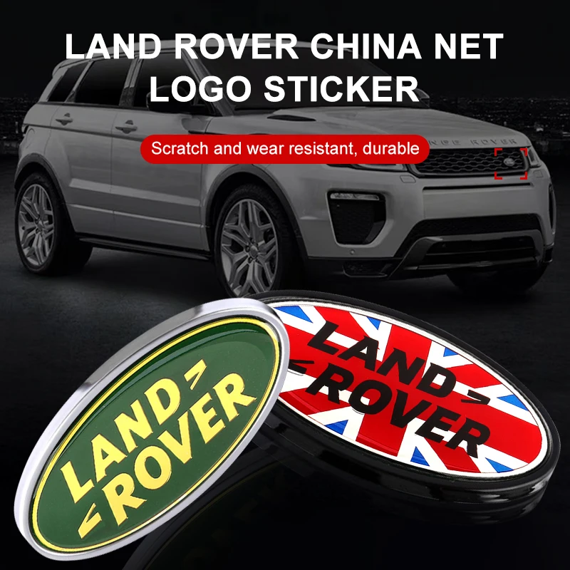 Auto anteriore Radiateor emblema distintivo adesivo decalcomania accessori auto per Land Rover Freelander 2 L2 LF Discovery 3 4 Range Rover 3 4