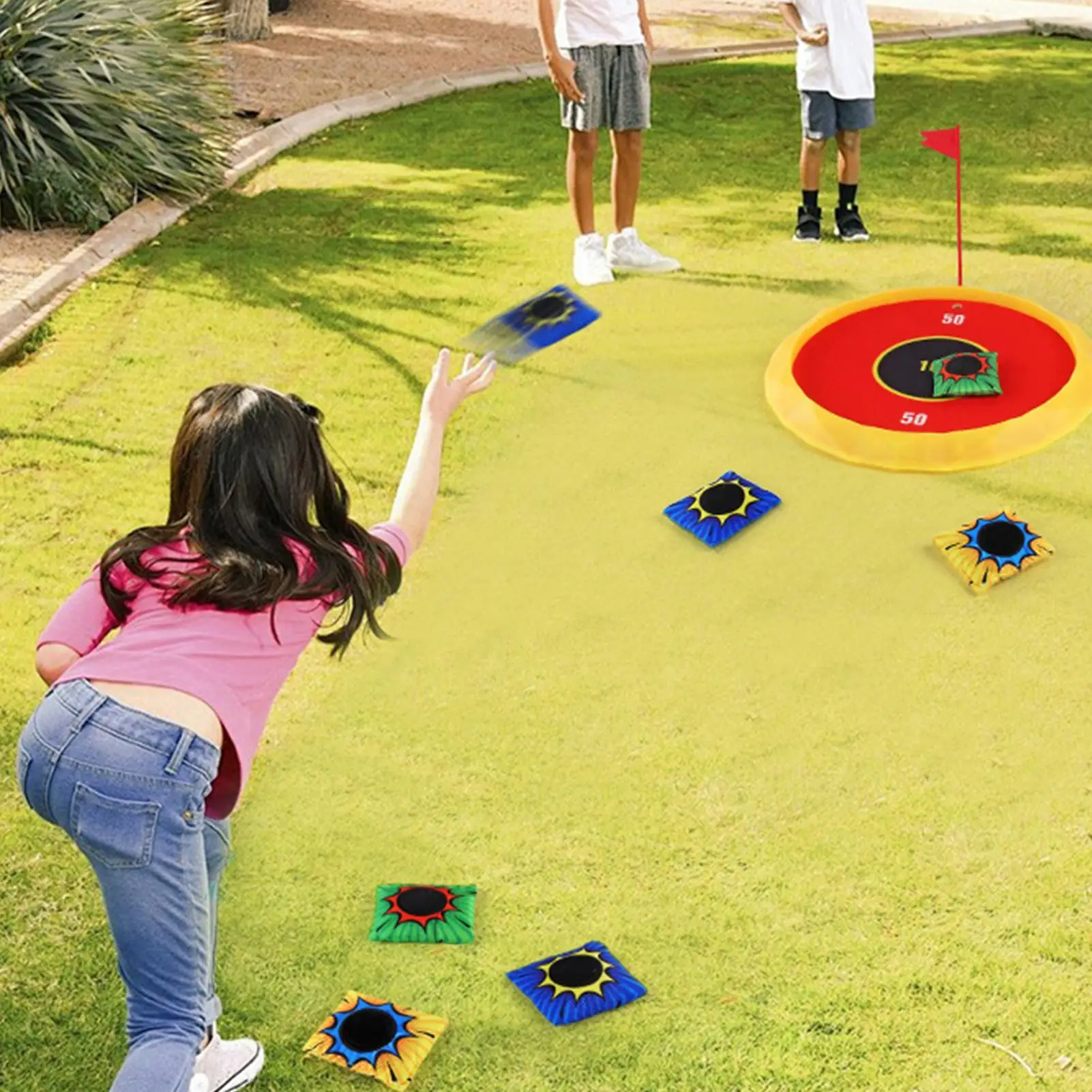 Kids Golf Clubs Set Swing Training Family Fun Activities Golf Putting Game Set For Play Practice Christmas Sports Beach Children