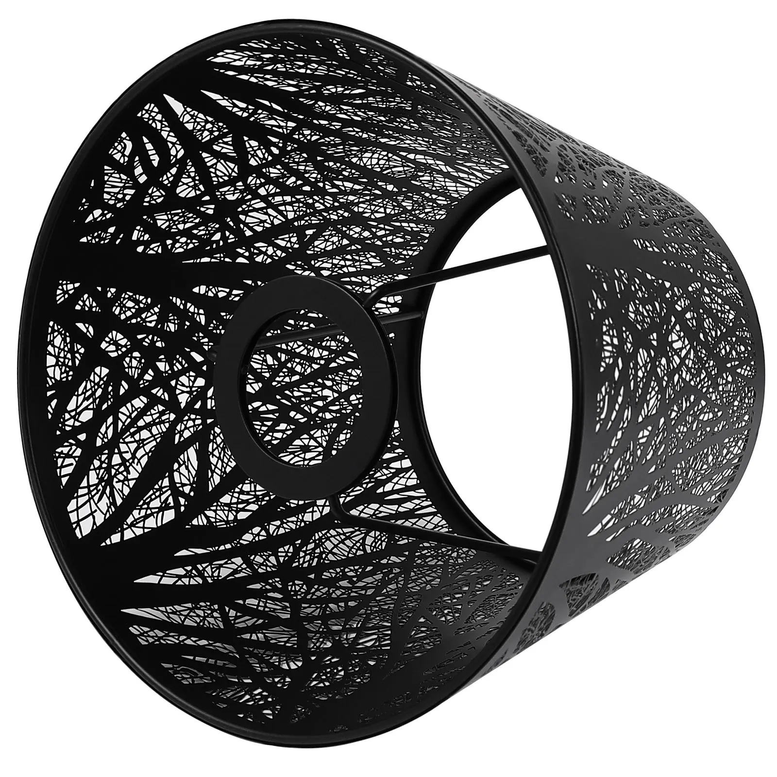 

E27 абажур черный металлический тень дерева проекционный чехол для стола прочный прикроватный светильник декор сменное оборудование освещение