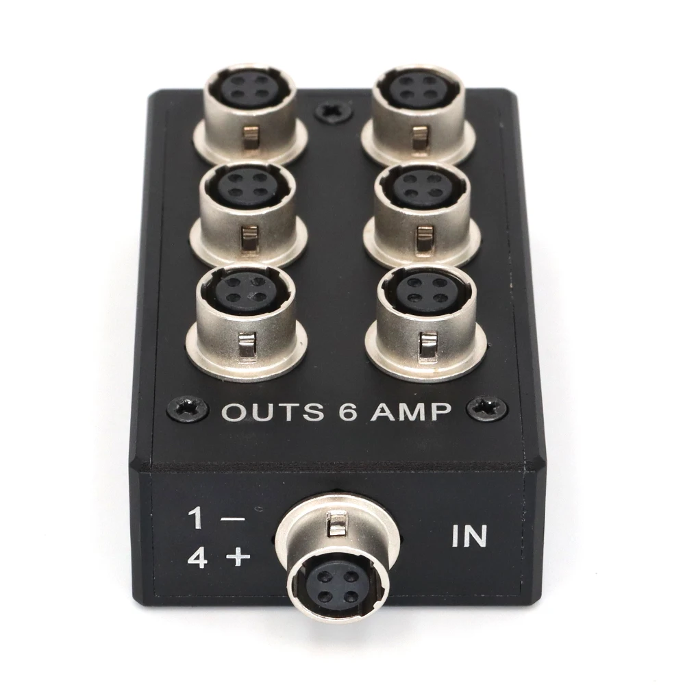 Hirose 4 pin female to 4 pin power outs 3AMP/6AMP for Sound Devices 688 633 Zoom F8 Camera power fourway splitter Distributor
