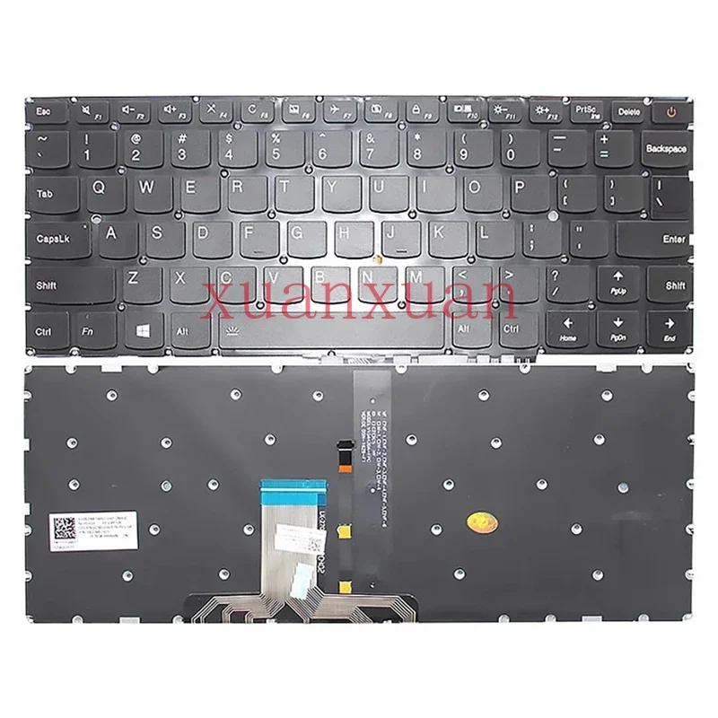 New keyboard with backlit for Lenovo 710s-13 510s-13 IKK ISK Xiaoxin air13 Pro