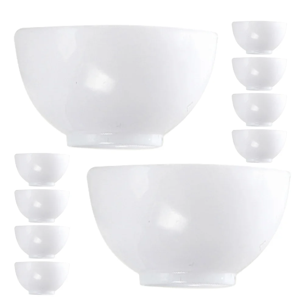 18 Pcs Miniature Food and Play House Decoration Bowl Serving Bowls Dolls Plastic Tableware Toy Dish