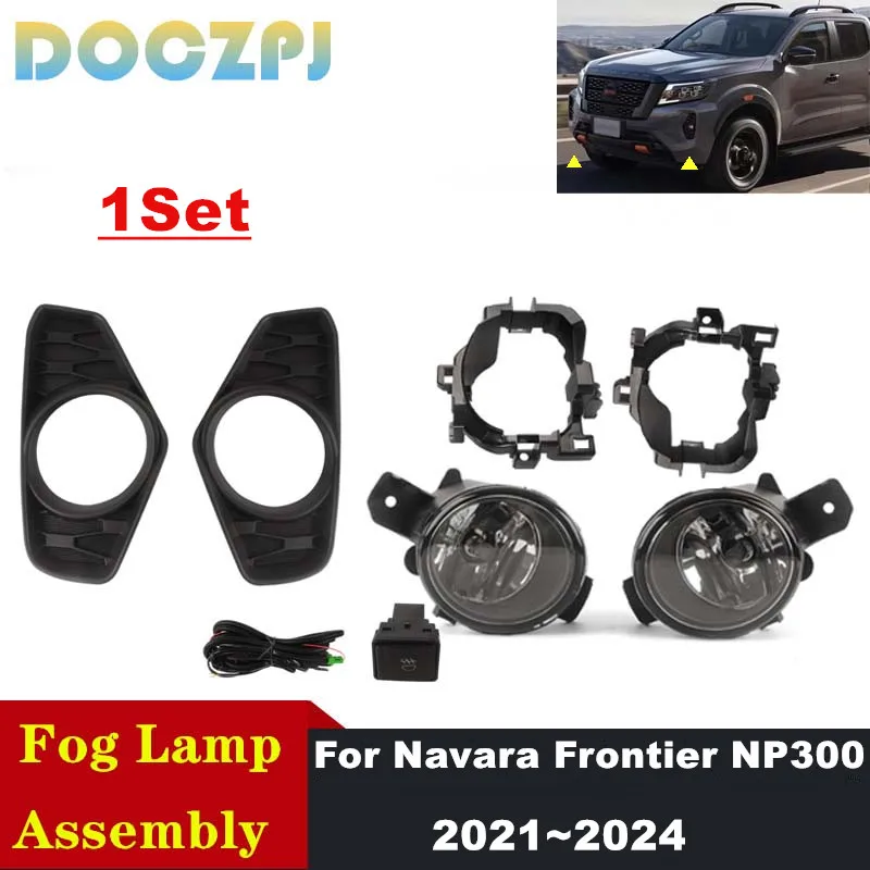 

1 комплект, сменные передние противотуманные фары автомобиля, комплекты обновления ходовой лампы для Nissan Navara Frontier NP300 2021 2022 2023 2024