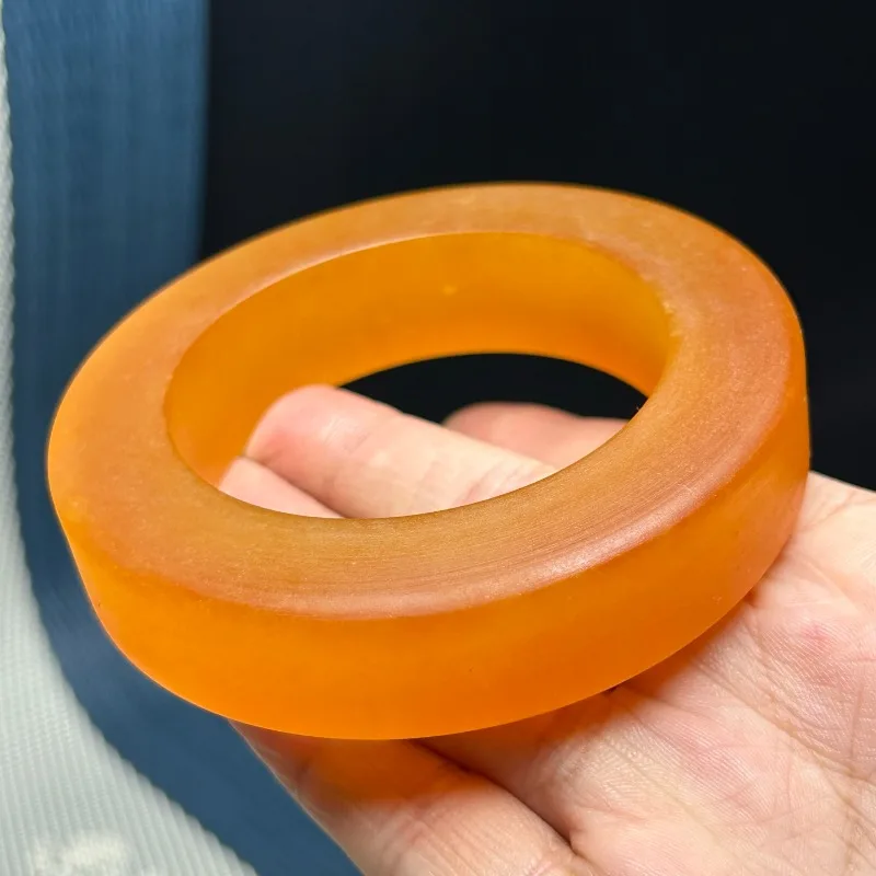 

Новый женский универсальный браслет из натурального ледяного кварцита желтого цвета