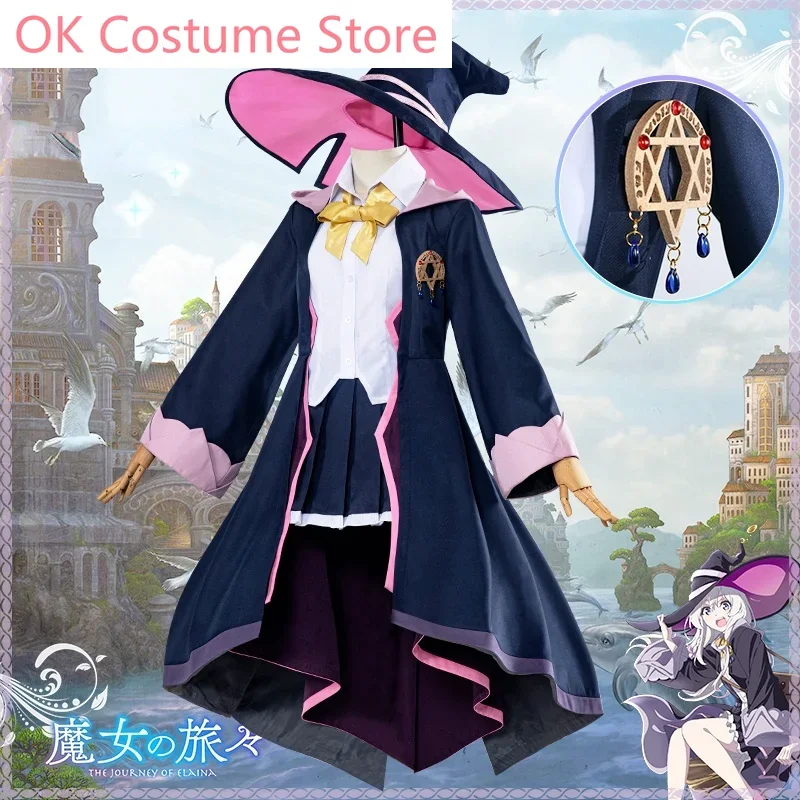 Anime Wandering Witch: The Journey of Elaina Cosplay Elaina Cosplay Costume Anime Majo No Tabitabi Cos Elaina Cosplay Wig