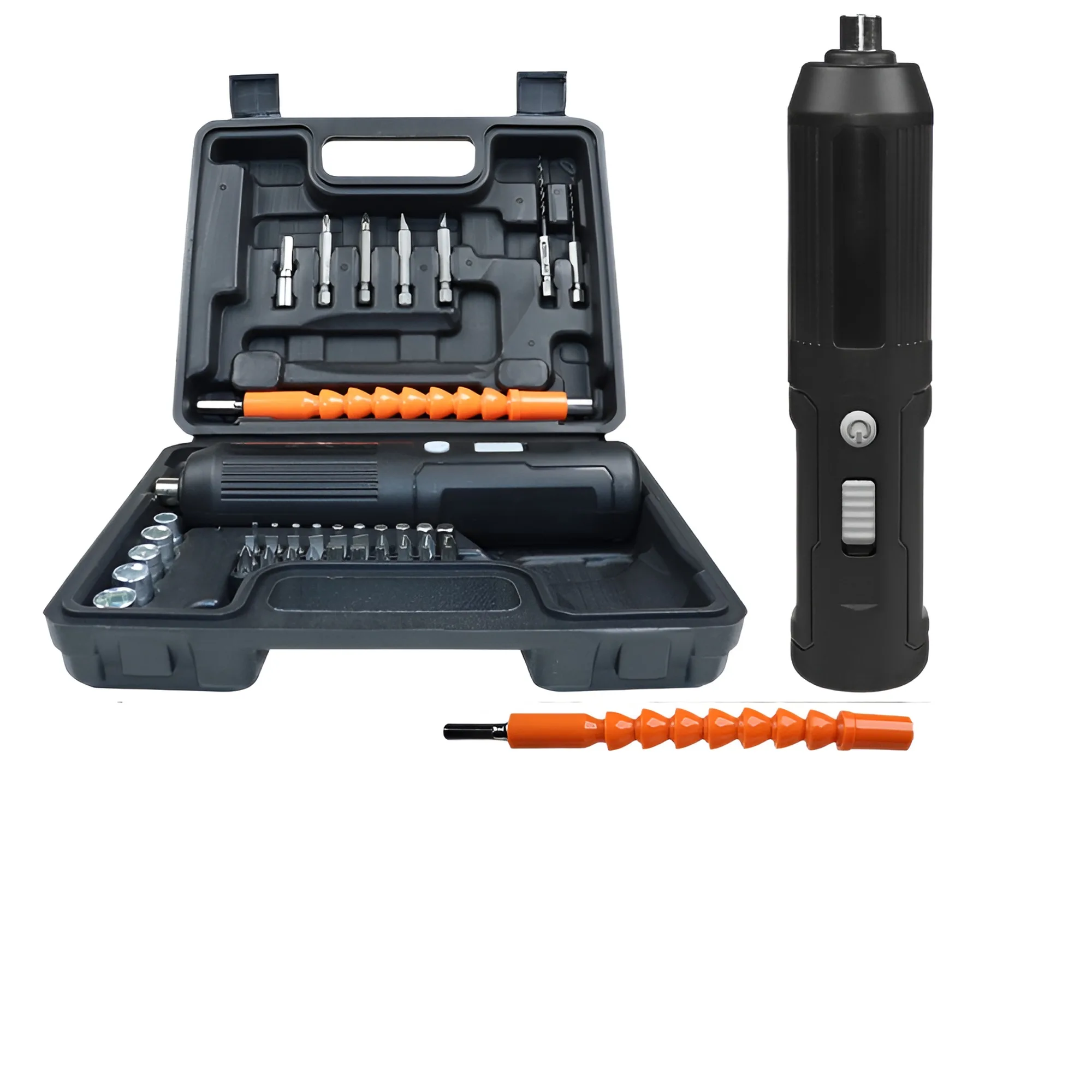 USB Rechargeable Lithium Electric Screwdriver - High Torque, Straight Handle, Fast Charging, 3.7V Cordless Drill