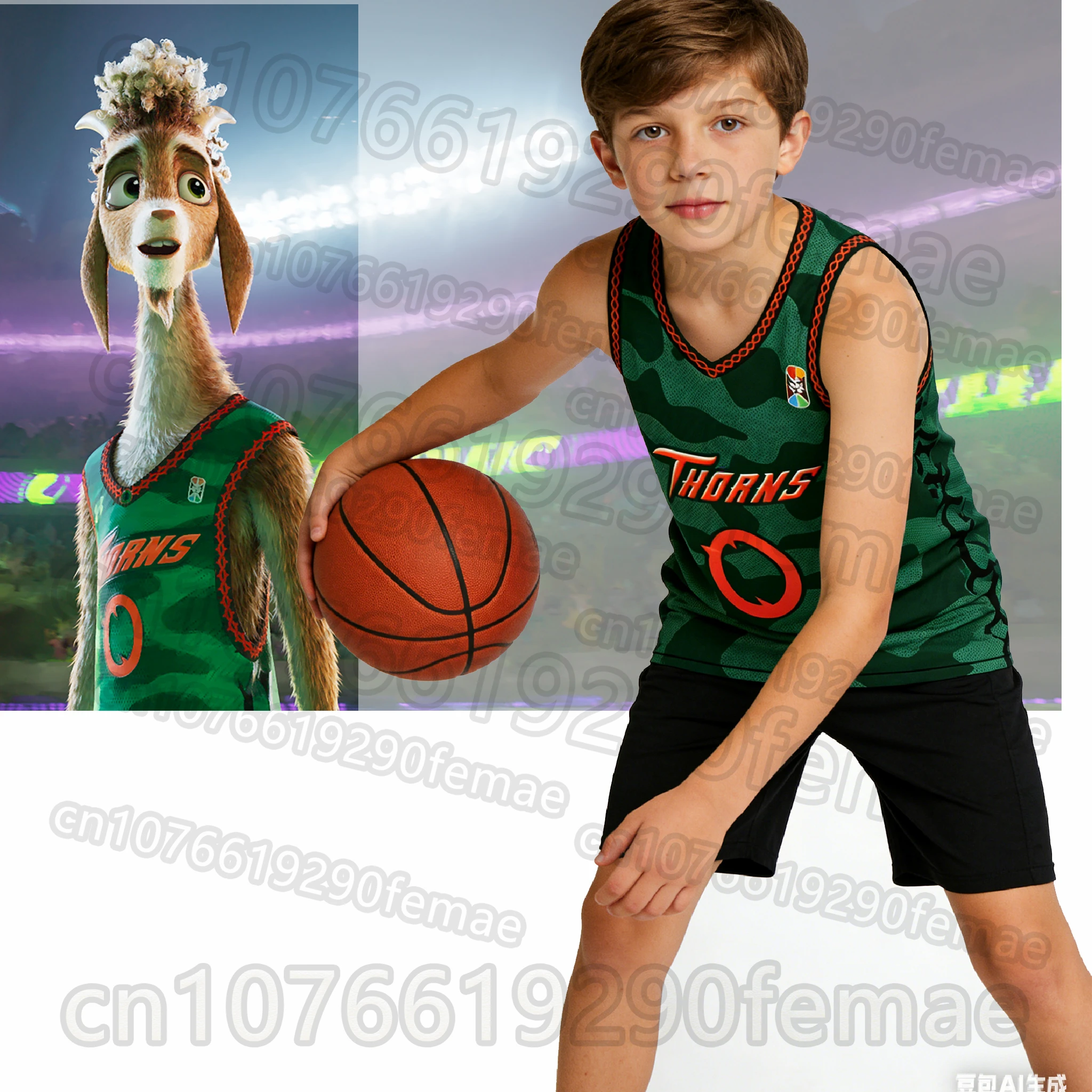 

Детский баскетбольный комплект Goat Will Harris Style 2026: Новая летняя футболка без рукавов # Спортивная одежда для мальчиков и девочек: быстросохнущие майки и жилеты