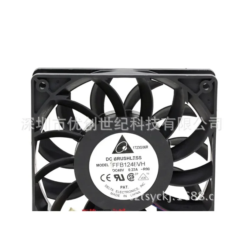 Delta FFB1248VH 48V 0.22A 12CM 12025 Dual Ball Bearing Inverter Cooling Fan for Delta