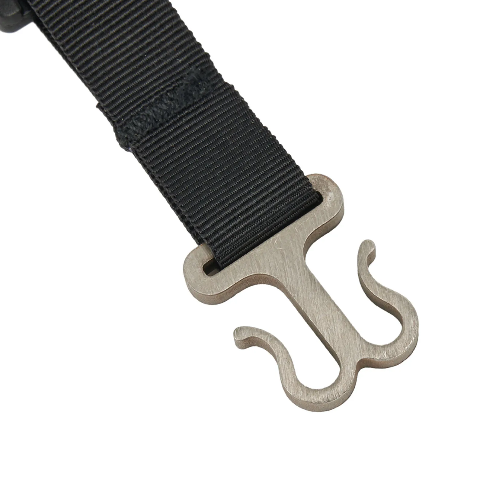 Hooks Rope Holder Practical To Use About 85x20mm Black Connection Fixation Nylon+Stainless Steel+ABS About 5.5g /pc