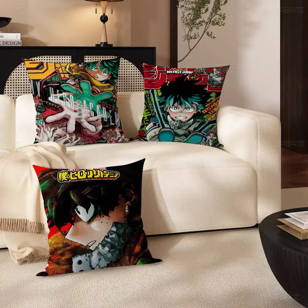 بلدي بطل الأكاديمية Deku شخصية وسادة غطاء غبار غرفة نوم الاطفال حزب الديكور المخدة عيد ميلاد الأطفال هدية