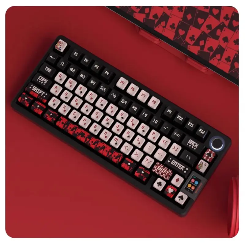 JOKER Keycaps 122 Keys PBT Material OEM Profile Four-sided light transmission transmission Five-sided thermal sublimation crafts