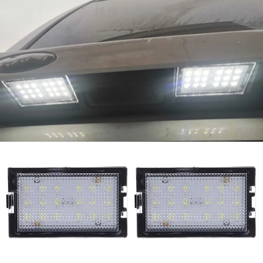 Wooeight 2X LED License Number Plate Light For Land Rover LR Discovery 3 4 Freelander 2 L359 Range Rover Sport L320 XFC500040